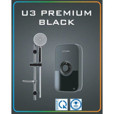 Máy tắm nước nóng trực tiếp OTTOWA U3P45P-BSL bơm tăng áp