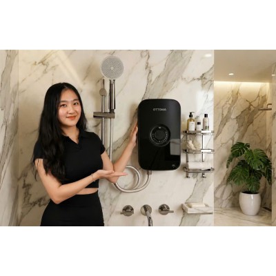 Máy tắm nước nóng trực tiếp OTTOWA U3P45P-BSL bơm tăng áp
