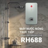 Máy tắm nước nóng trực tiếp Rheem RH-688EPi SV màu bạc, có bơm